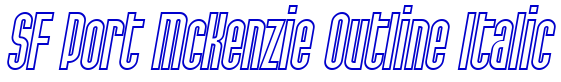 SF Port McKenzie Outline Italic 字体